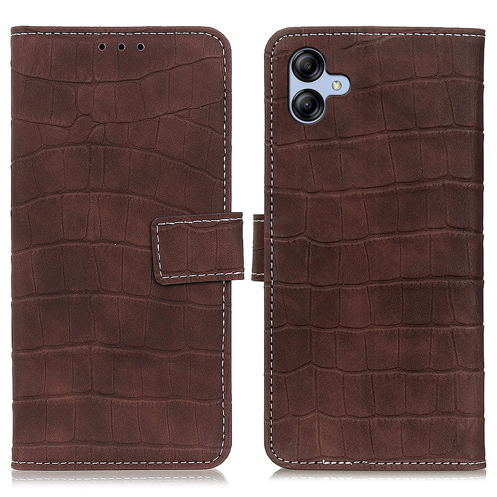 For Samsung Galaxy A05 4G Case Stand Crocodile Texture Leather Phone Wallet Cover For Samsung Galaxy A05 4G Case Stand Crocodile Texture Leather Phone Wallet Cover